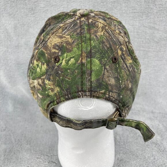 Realtree Strapback Hat Camouflage OS Adjustable 6 Panel Blank Outdoors - Picture 4 of 10